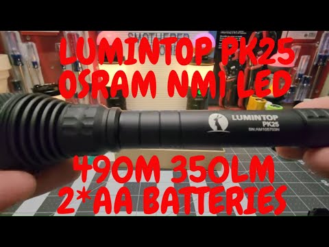 LUMINTOP PK25 SUPER THROW AA-TYPE FLASHLIGHT OSRAM NM1 LED