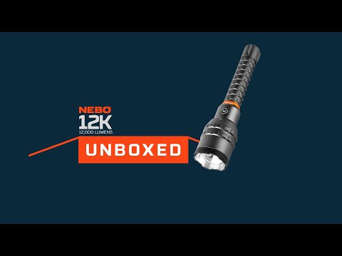 NEBO Unboxed: 12k - 12,000 Lumen USB-C Rechargeable Flashlight with Power Bank