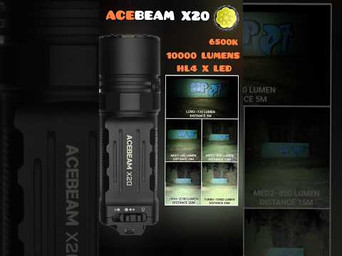 ACEBEAM X20##10000 LUMENS##HL4 X LED