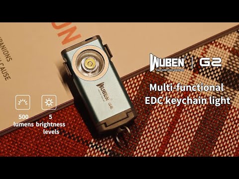 WUBEN G2 Multi-functional EDC Keychain Light - 500 Lumens