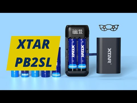 XTAR PB2SL charger/power bank, upgrade for protected 21700 batteries