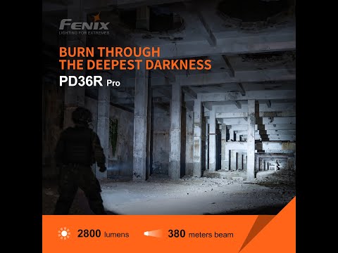 Fenix PD36R PRO: A High and solid performance tactical flashlight. It is a PD36R PRO version.