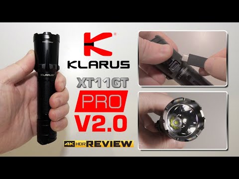 KLARUS XT11GT Pro V2.0 - 3300 lumens dual switch Tactical flashlight - Type-C charging - 410m beam