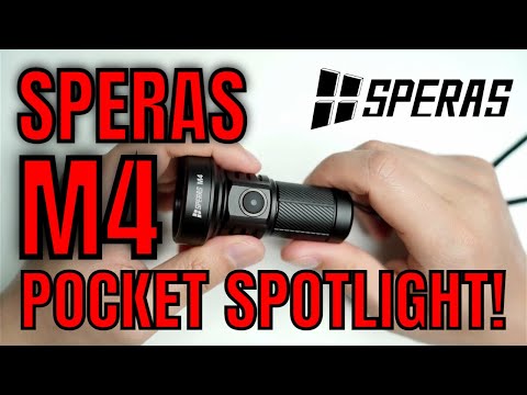 SPERAS M4 - Shortest 670m+ thrower! - 1320 lumens, 220+ hours runtime with USB Type-C charging