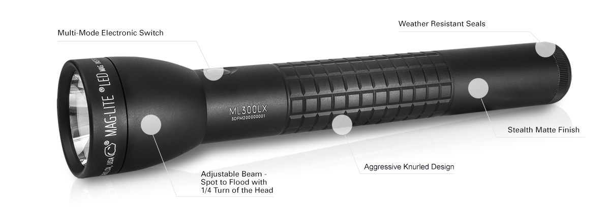 MagLite ML300LX 3D-Cell LED 746 Lumen Torch - 403 Metres