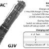 Eagtac G3V Rechargeable 3200 Lumen Tactical Flashlight - 247 Metres - Image 5