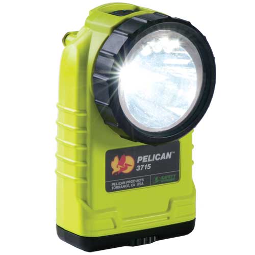 Pelican 3715 LED 233 Lumens Safety Certified Right Angle Flashlight  (4AA)