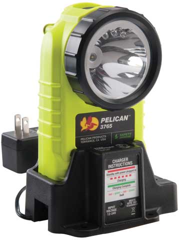 Pelican 3765 Safety Certified LED Rechargeable Right Angle Flashlight