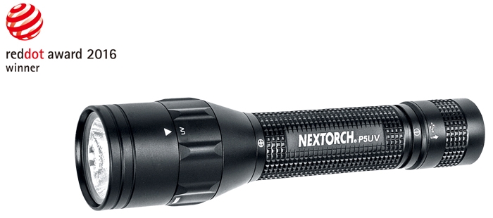 NEXTORCH P5UV Rechargeable 800 Lumen/365nm UV Dual-Light Flashlight