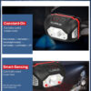 Klarus HM1 Rechargeable Motion-Sensing 440 Lumen Headlamp - 100 Metres - Image 8