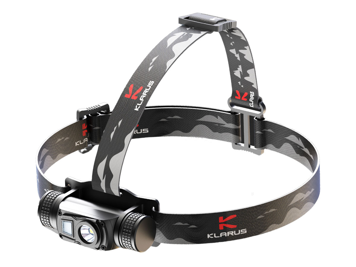 Klarus HL1 Rechargeable 1200 Lumen Red and White LED Headlamp - 125 Metres