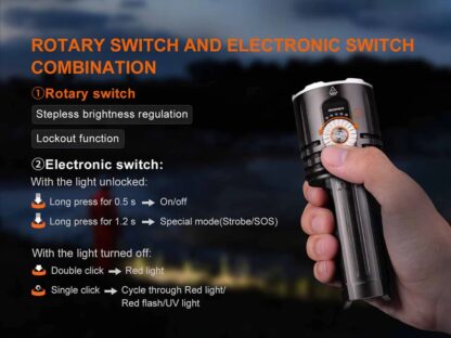 Fenix LR35R PRO Compact USB-C Rechargeable Searchlight - 10,000 Lumens, 500 Metres - Image 8