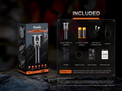 Fenix LR35R PRO Compact USB-C Rechargeable Searchlight - 10,000 Lumens, 500 Metres - Image 18
