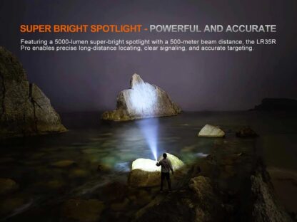 Fenix LR35R PRO Compact USB-C Rechargeable Searchlight - 10,000 Lumens, 500 Metres - Image 6