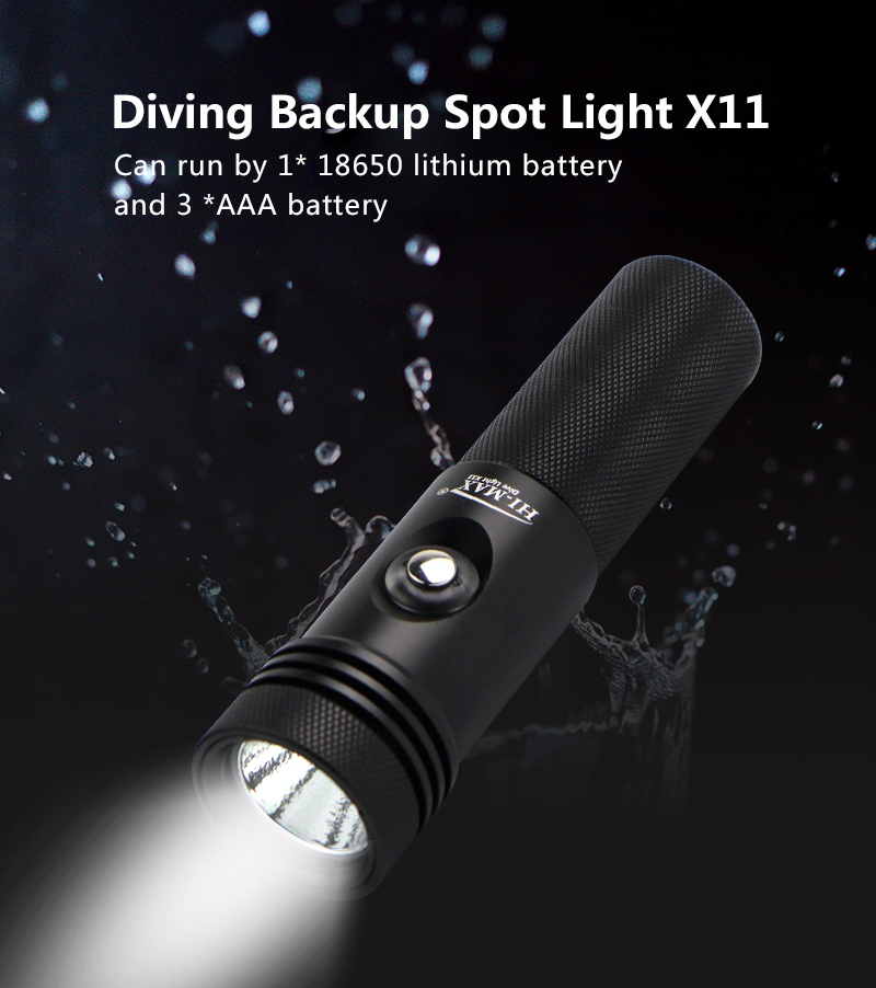 Hi-Max X11 800 Lumens Rechargeable Dive Torch