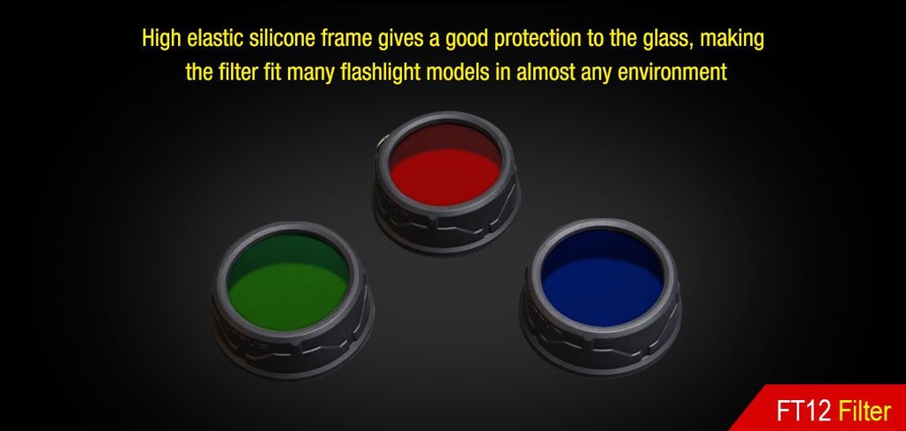 Klarus FT12 Filter for 45mm Bezel Flashlights - Green