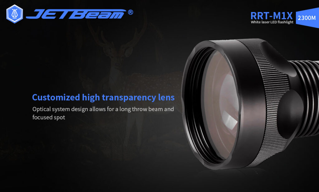 JETBeam RRTM1X 2300 Metres White Laser Flashlight Bright Nite