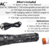 Eagtac G3V Rechargeable 3200 Lumen Tactical Flashlight - 247 Metres - Image 8