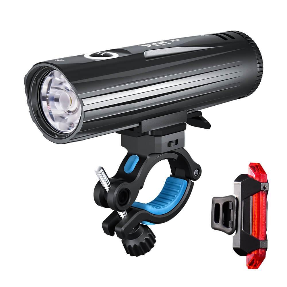 Wuben B2 Rechargeable 1300 Lumen Bike Light + Bonus Tail Light