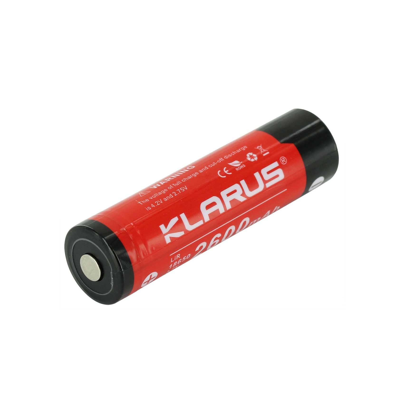 Klarus 2600mAh Rechargeable Battery - 18650