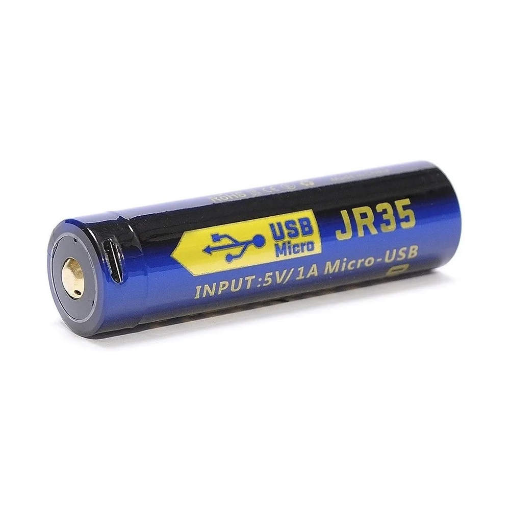 JETBeam 18650 USB-C Rechargeable Li-ion Battery 3500mAh