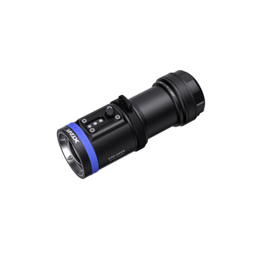 XTAR D30 4000 Diving Torch Set - 4000 Lumens, Multi-Coloured LED