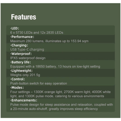 Klarus CL3 280 Lumen Rechargeable Camping Lantern - Image 12
