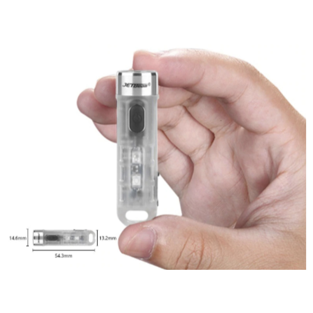 JETBeam MINI-ONE SC Rechargeable 400 Lumen Keychain Light with 365nm UV Light + RBG