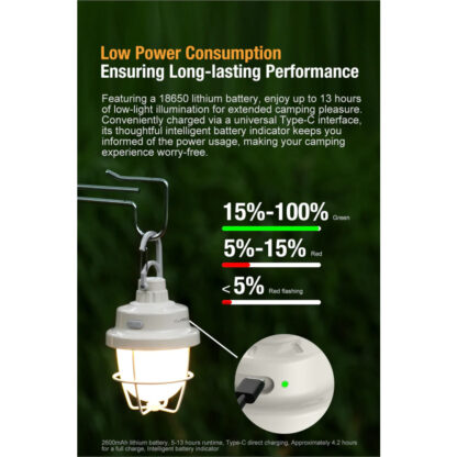 Klarus CL3 280 Lumen Rechargeable Camping Lantern - Image 5