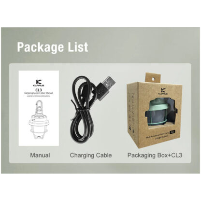 Klarus CL3 280 Lumen Rechargeable Camping Lantern - Image 20