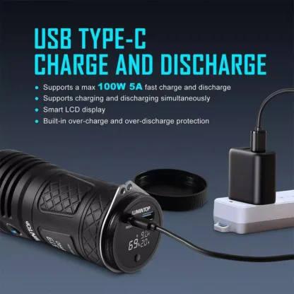 Lumintop GT3 Pro Rechargeable 27,000 Lumen Flashlight - 707 Metres - Image 9