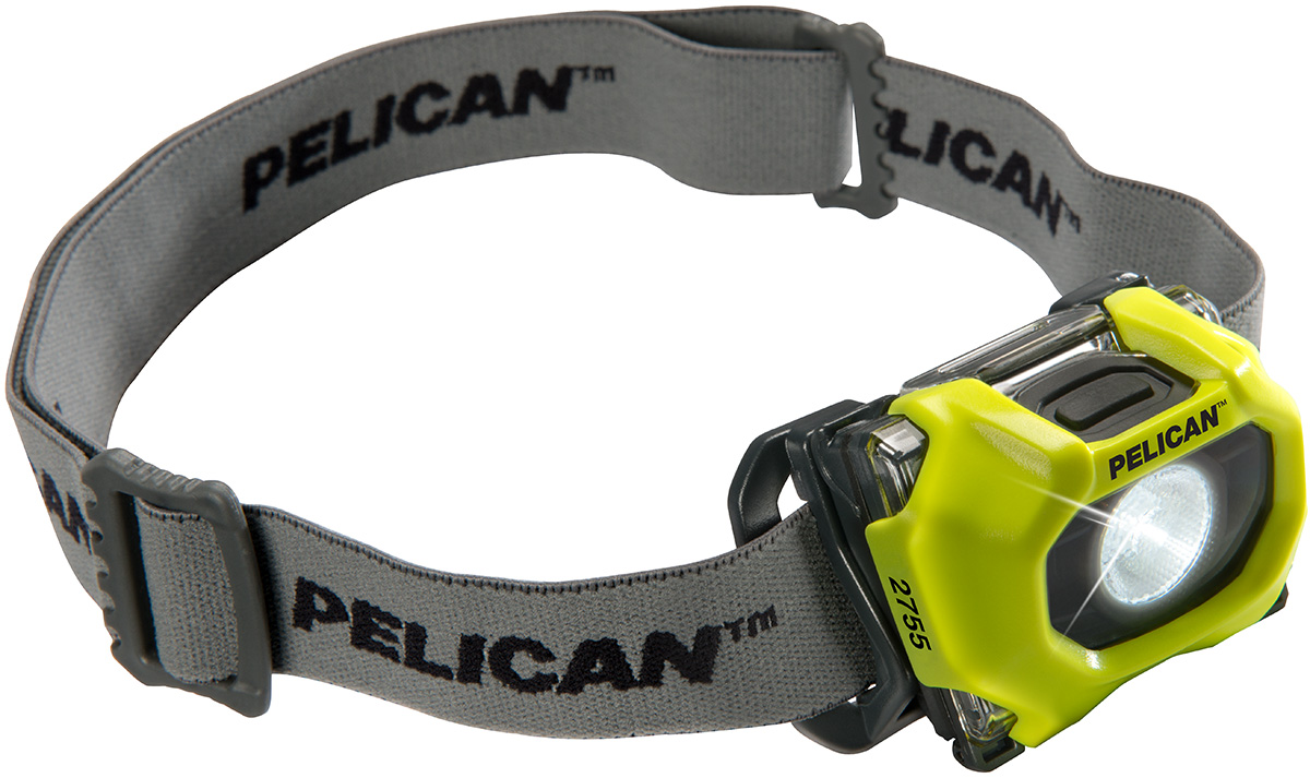 Pelican 2755 LED Safety Certified 118 Lumen Headlamp - Yellow (3AAA)