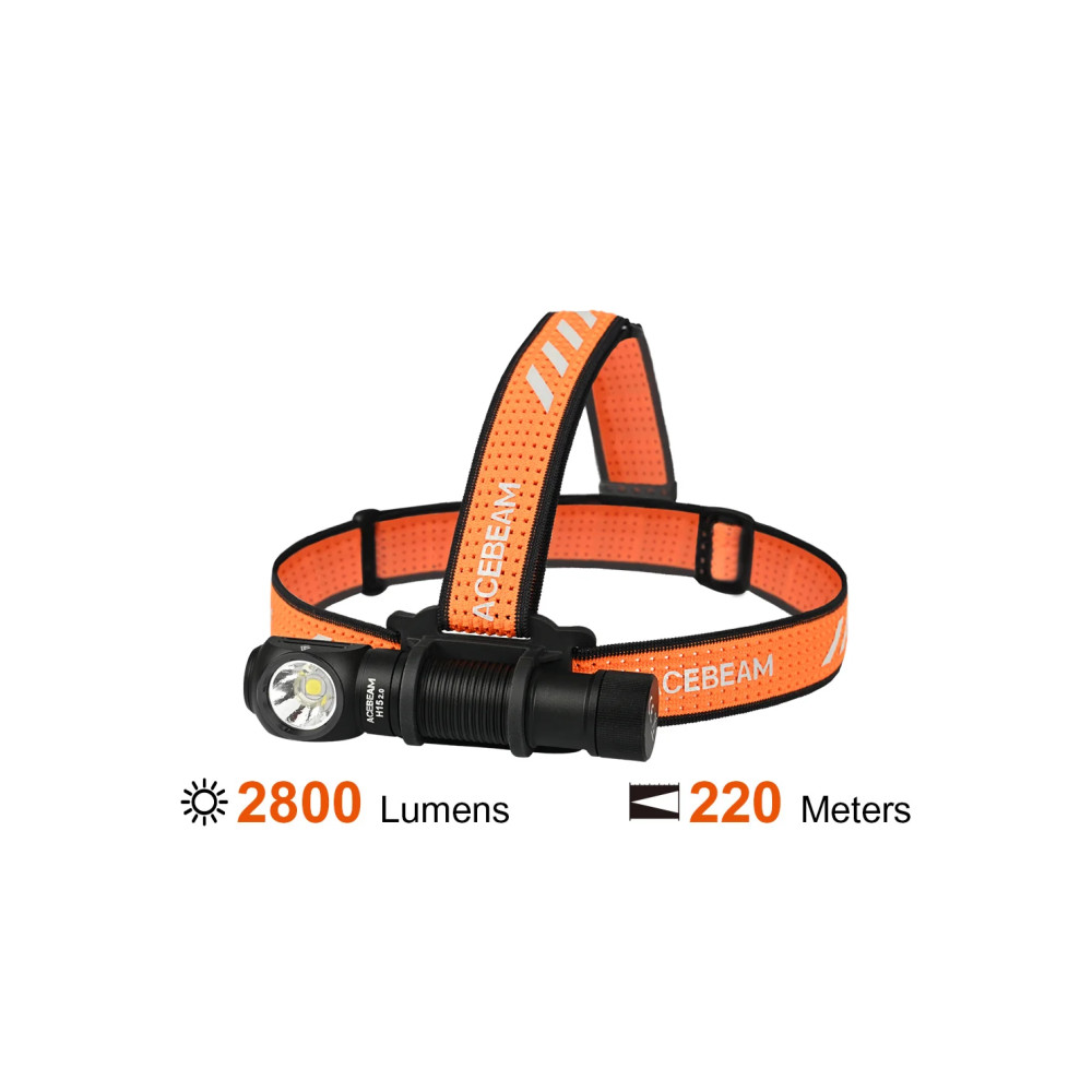 AceBeam H15 2.0 Rechargeable 2800 Lumen Headlamp/Flashlight