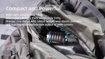 Wuben B1 Rechargeable 3600 Lumen Bike Light - Image 9