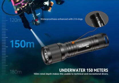 OrcaTorch D560 Mini Backup 700 Lumen Dive Torch - 134 Metres - Image 4