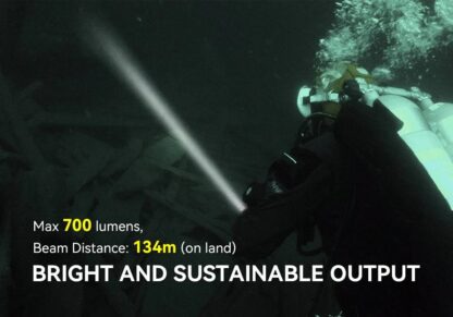 OrcaTorch D560 Mini Backup 700 Lumen Dive Torch - 134 Metres - Image 8