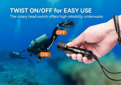 OrcaTorch D560 Mini Backup 700 Lumen Dive Torch - 134 Metres - Image 2