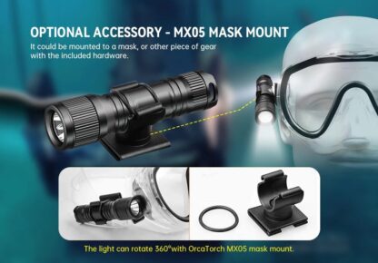OrcaTorch D560 Mini Backup 700 Lumen Dive Torch - 134 Metres - Image 15