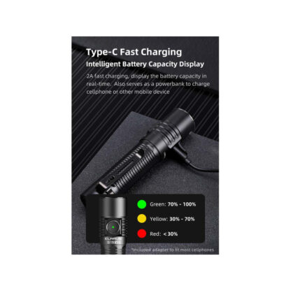 Klarus G15 v2 Compact Rechargeable 4200 Lumen Torch - 200 Metres - Image 9