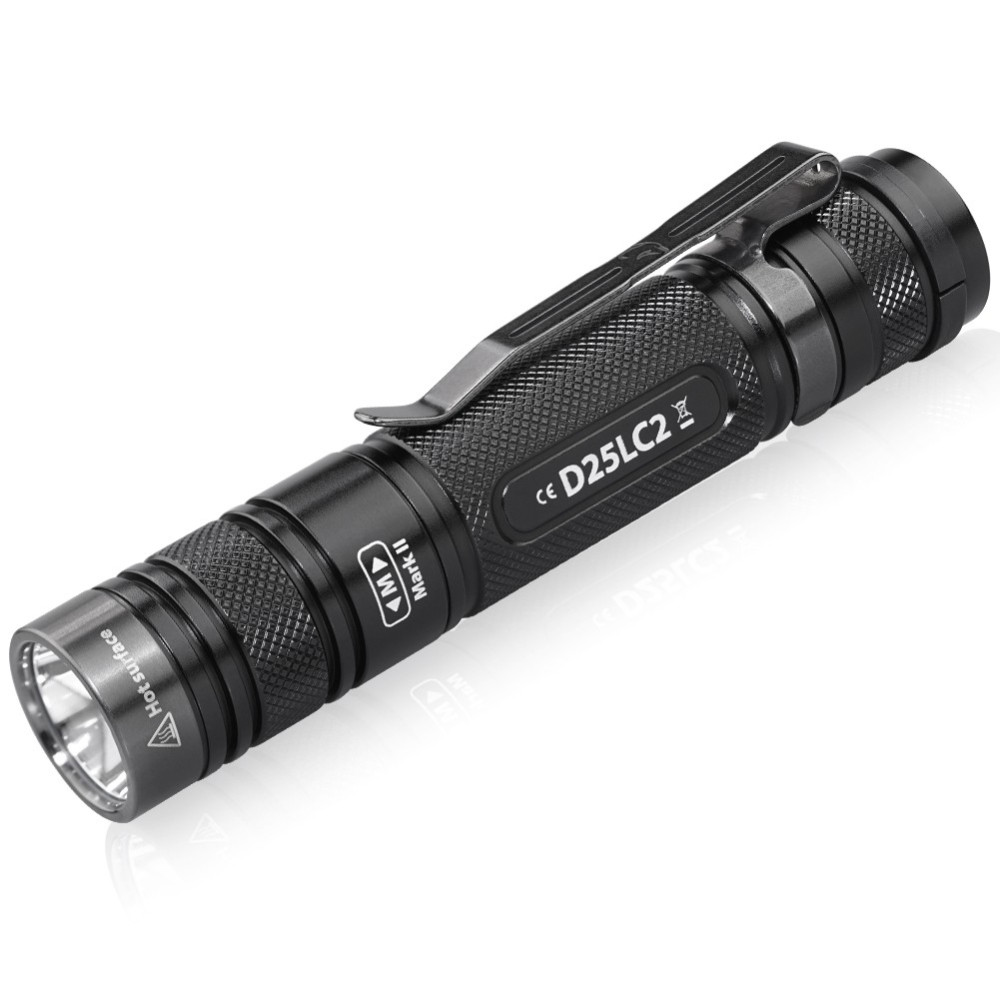 Eagtac D25LC2 Clicky MKII 1480 Lumen CREE XM-L2 U2 LED Flashlight (221 Metres)