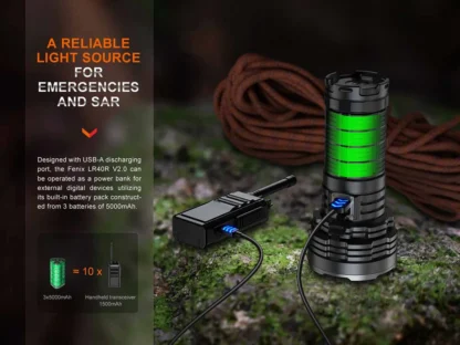 Fenix LR40R V2.0 USB-C Rechargeable 15000 Lumen Searchlight - 900 Metres - Image 11