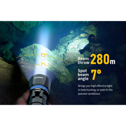 XTAR DS1 Magnetic Slide Switch Diving Torch Set - 1000 Lumens - Image 5