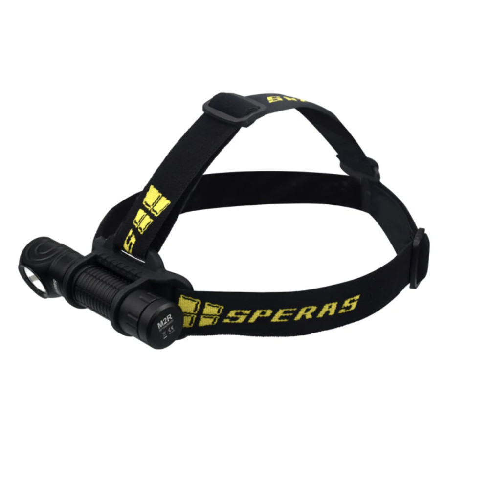 SPERAS M2R Rechargeable 1200 Lumen Flashlight/Headlamp - 125 Metres