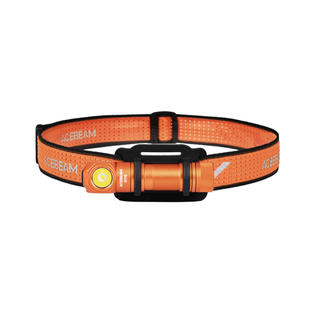 AceBeam H16 Lightweight Right Angle 650 Lumen Headlamp/Torch - High CRI