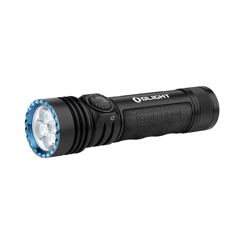 Olight Seeker 4 Pro Rechargeable 4600 Lumen Flashlight - Cool White, 260 Metres