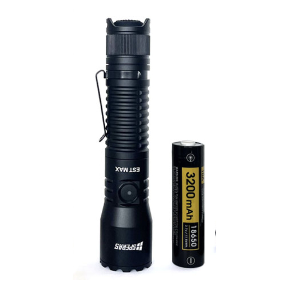 SPERAS EST MAX Rechargeable 2500 Lumen Torch – 279 Metres