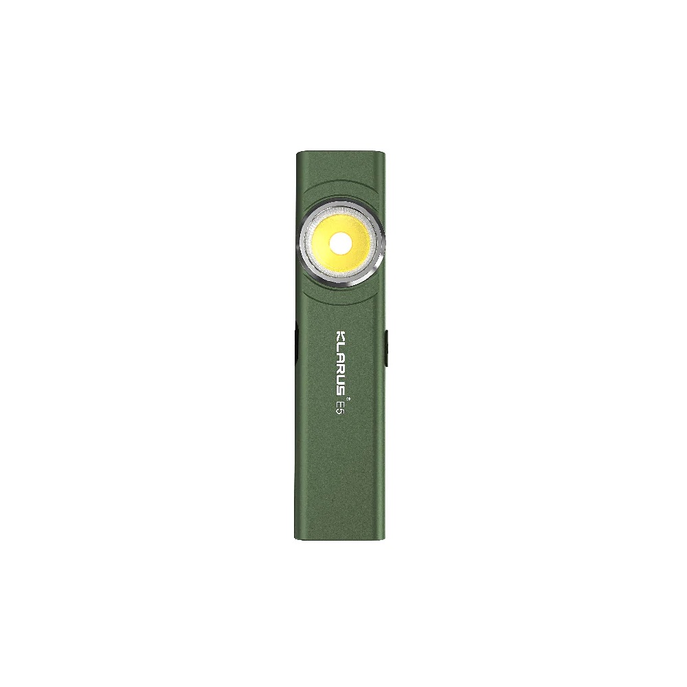 Klarus E5 Rechargeable EDC Tool Light with Magnetic Base - 600 Lumens, 30 Metres (Green)