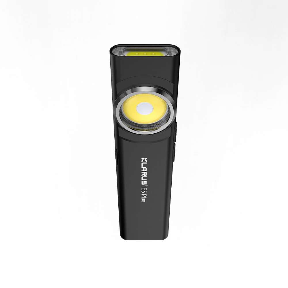 Klarus E5 Plus Rechargeable EDC 650 Lumen Tool Light with Magnetic Base - 32 Metres