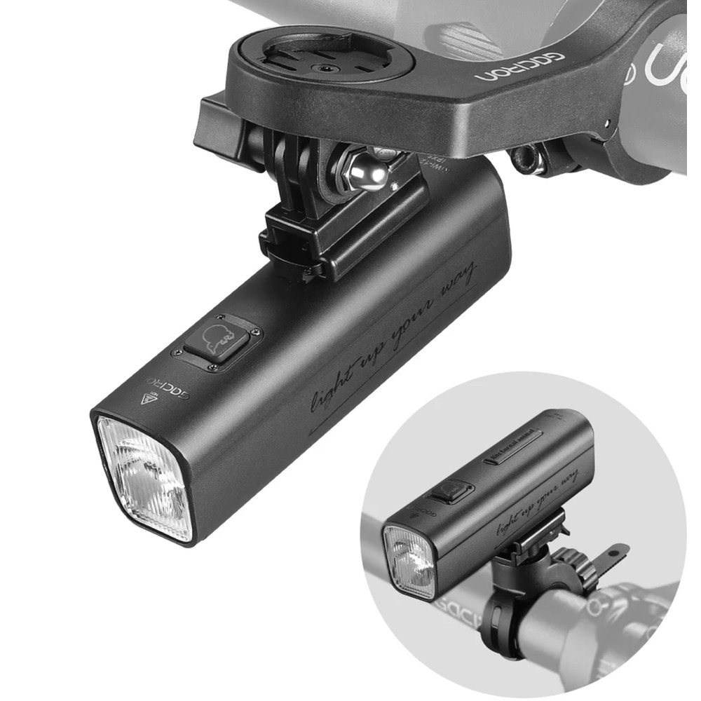 Gaciron KIWI-1200 Rechargeable Anti-Glare 1200 Lumen Front Bike Light with Bluetooth