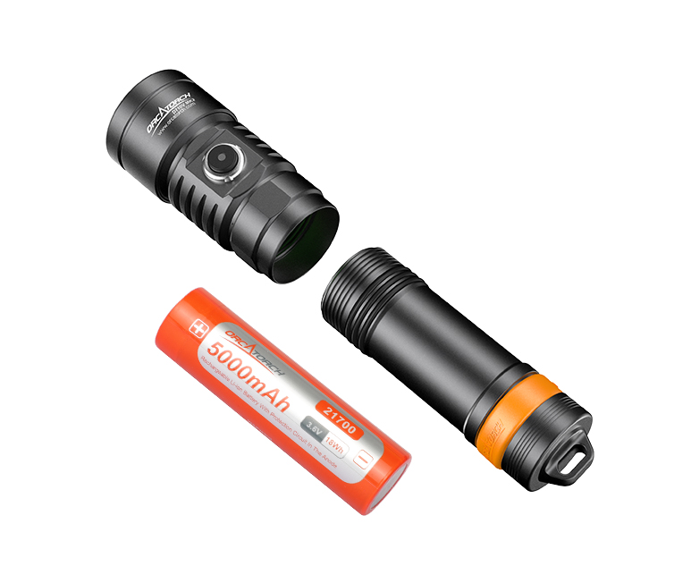 OrcaTorch D710V MK2 Video Dive Torch with White, Red and UV LEDs - Image 5